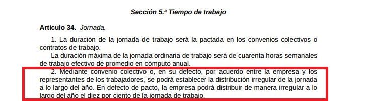 captura del articulo 34.2 del estatuto de los trabajadores