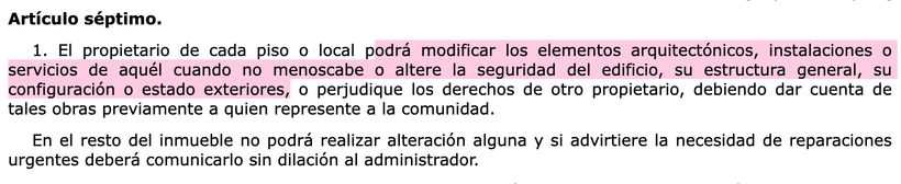 Artículo 7.1 LPH | BOE