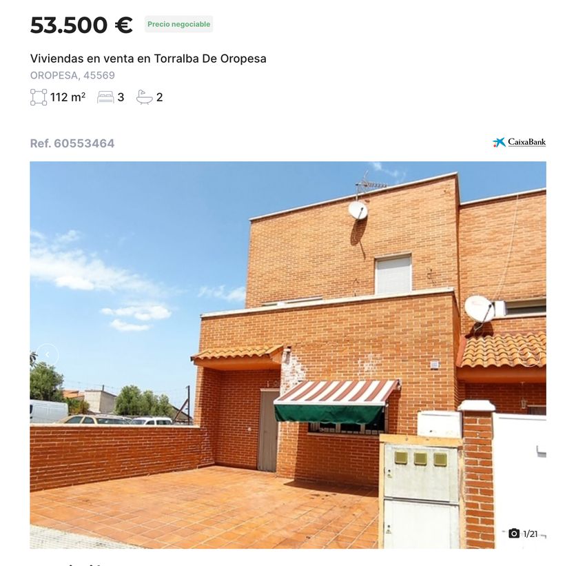 Anuncio de la vivienda en venta de CaixaBank