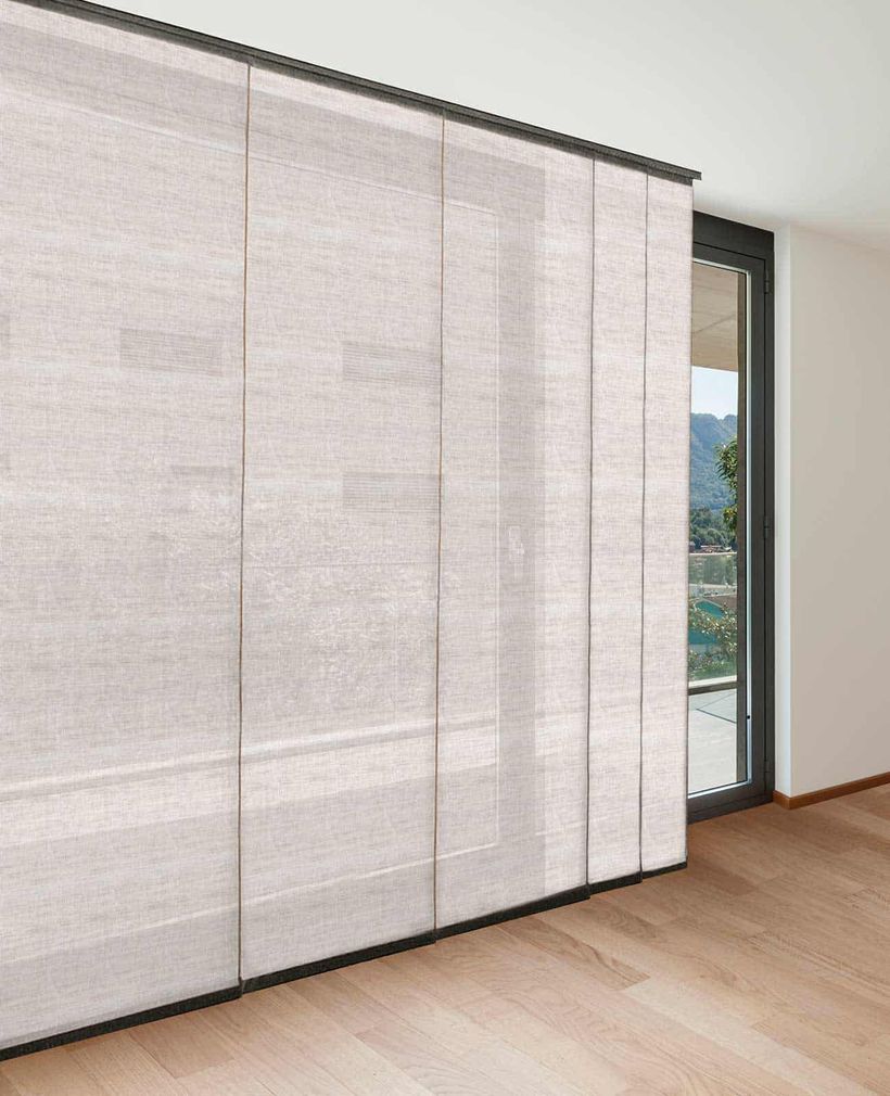 Panel japones en el dormitorio