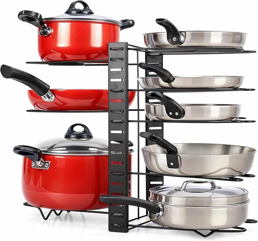 Organizador de olllas de metal