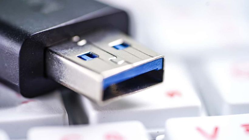 Usb de primer plano