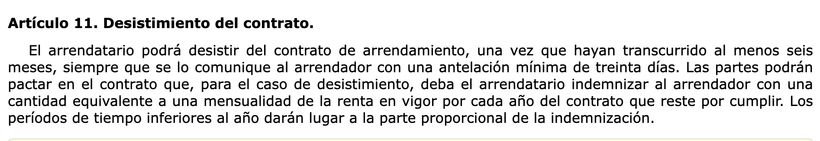  Artículo 11 LAU | BOE 