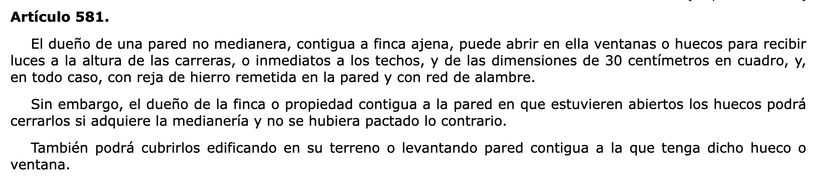 Artículo 581 Código Civil | BOE 
