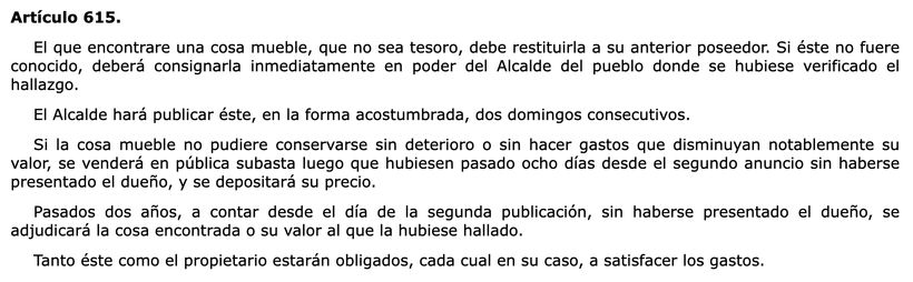 Artículo 615 Código Civil | BOE 