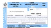 Modelo 790 para obtener el certificado de antecedentes penales