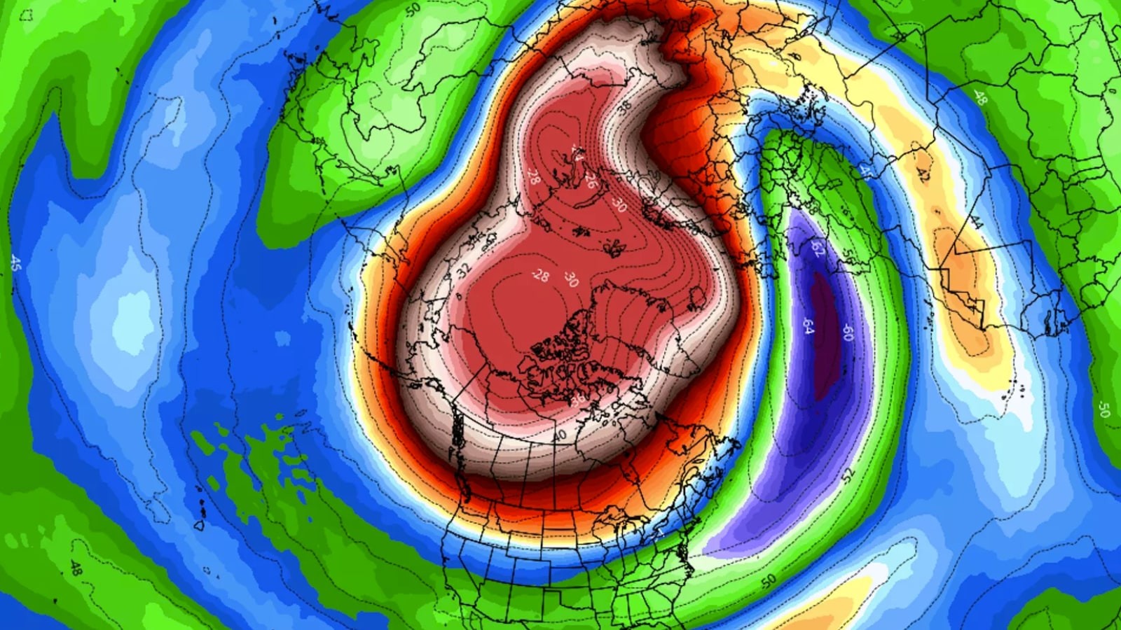 ruptura del vórtice polar