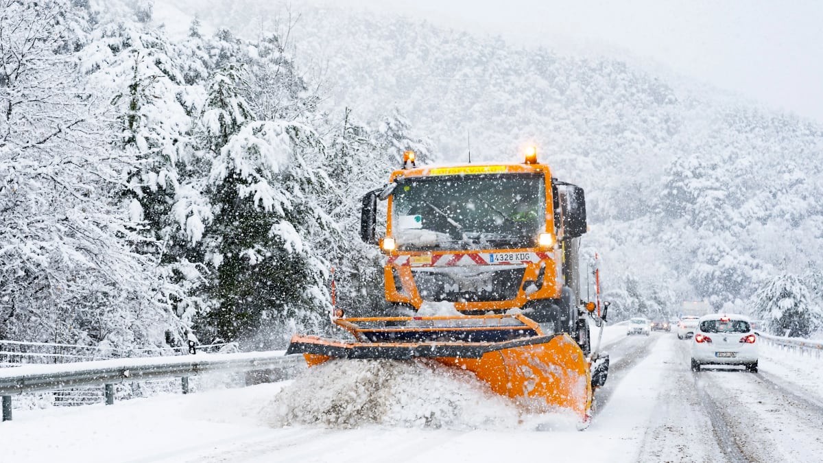 La AEMET alerta de nevadas en cotas bajas y de temperaturas de hasta 10 grados bajo cero