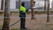 jardinero trabajando