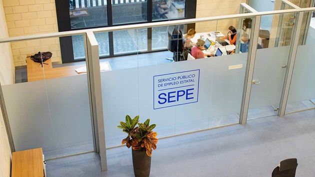Cartel oficina del SEPE