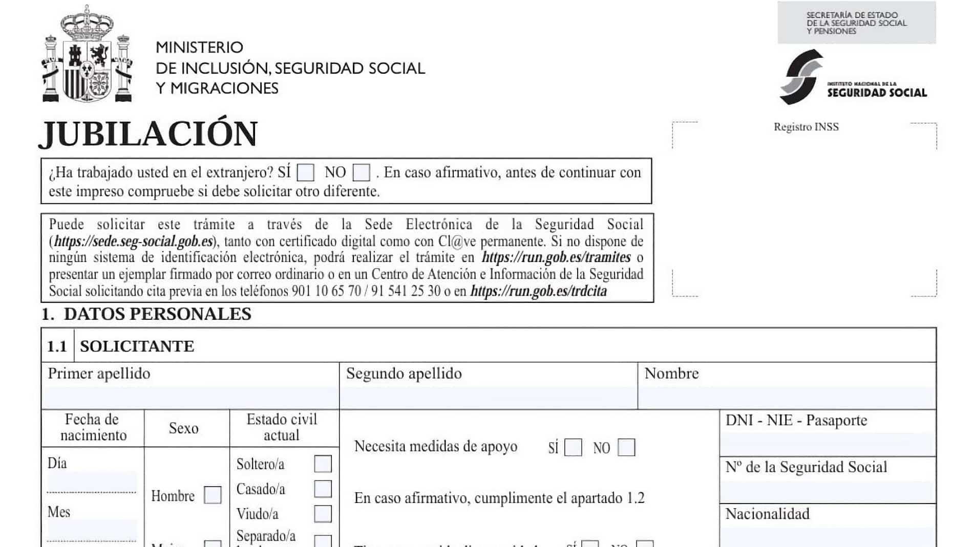 Tabla con la nueva edad de jubilación en función de los años cotizados para 2025, 2026 y 2027: ordinaria, anticipada y parcial