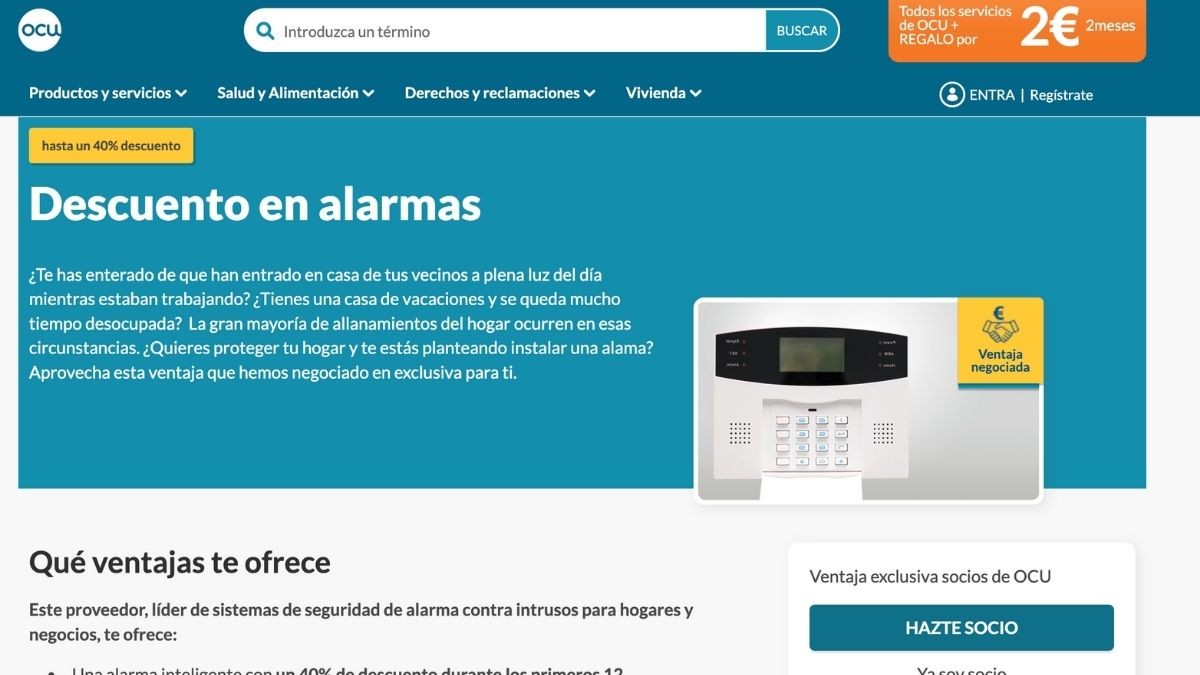 FACUA denuncia a la OCU ante el Ministerio de Consumo por publicitar una empresa de alarmas a cambio de comisiones