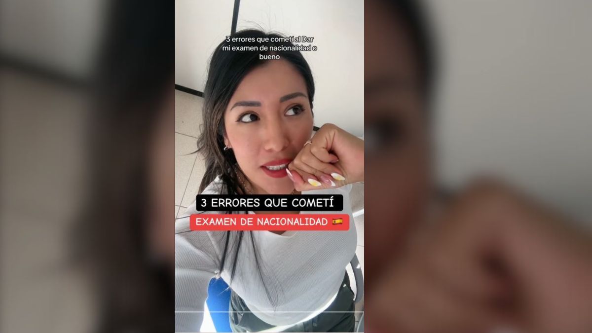 Captura del vídeo de TikTok de la mujer peruana vídeo de TikTok de Brigit Beltrán
