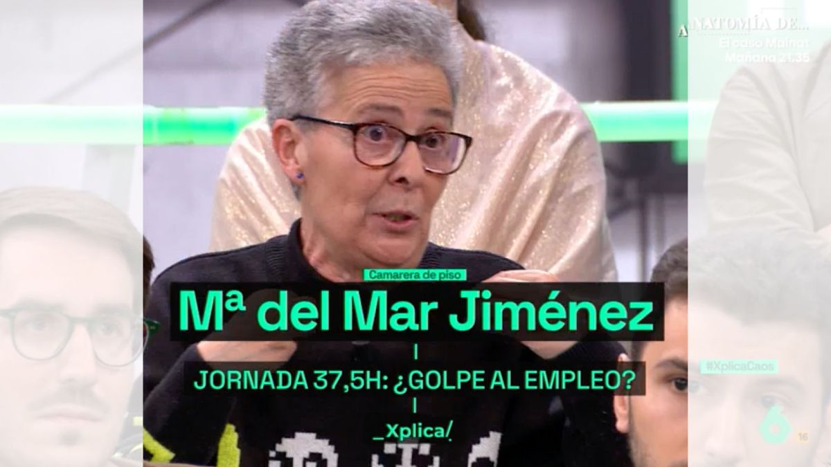 María del Mar en el plató de 'laSexta Xplica' María del Mar en el plató de 'laSexta Xplica'