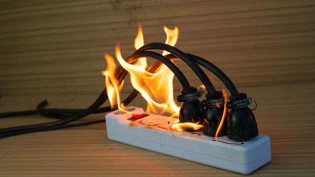 Los electricistas advierten: los 5 dispositivos que nunca debes enchufar a una regleta si no quieres provocar un incendio
