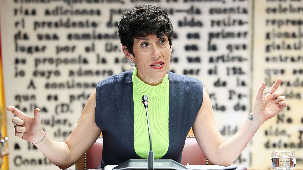 La ministra de Seguridad Social, Elma Saiz, en una rueda de prensa La ministra de Seguridad Social, Elma Saiz, en una rueda de prensa