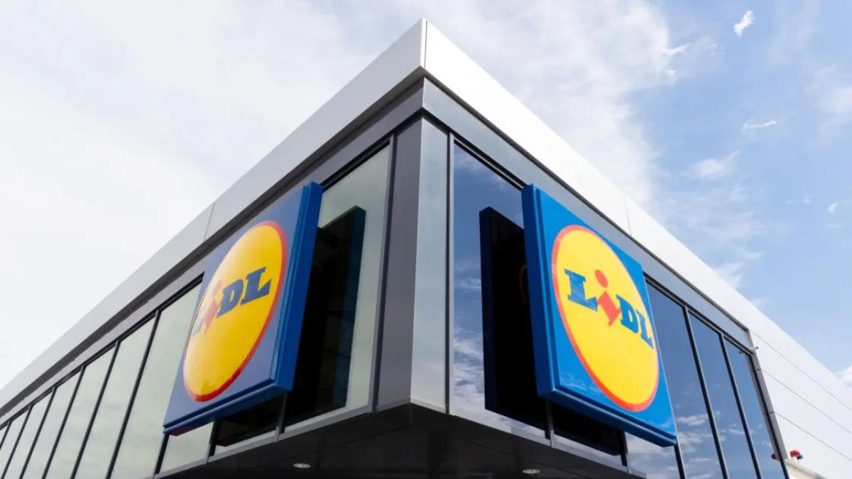 Fachada de un supermercado Lidl. Supermercados Lidl