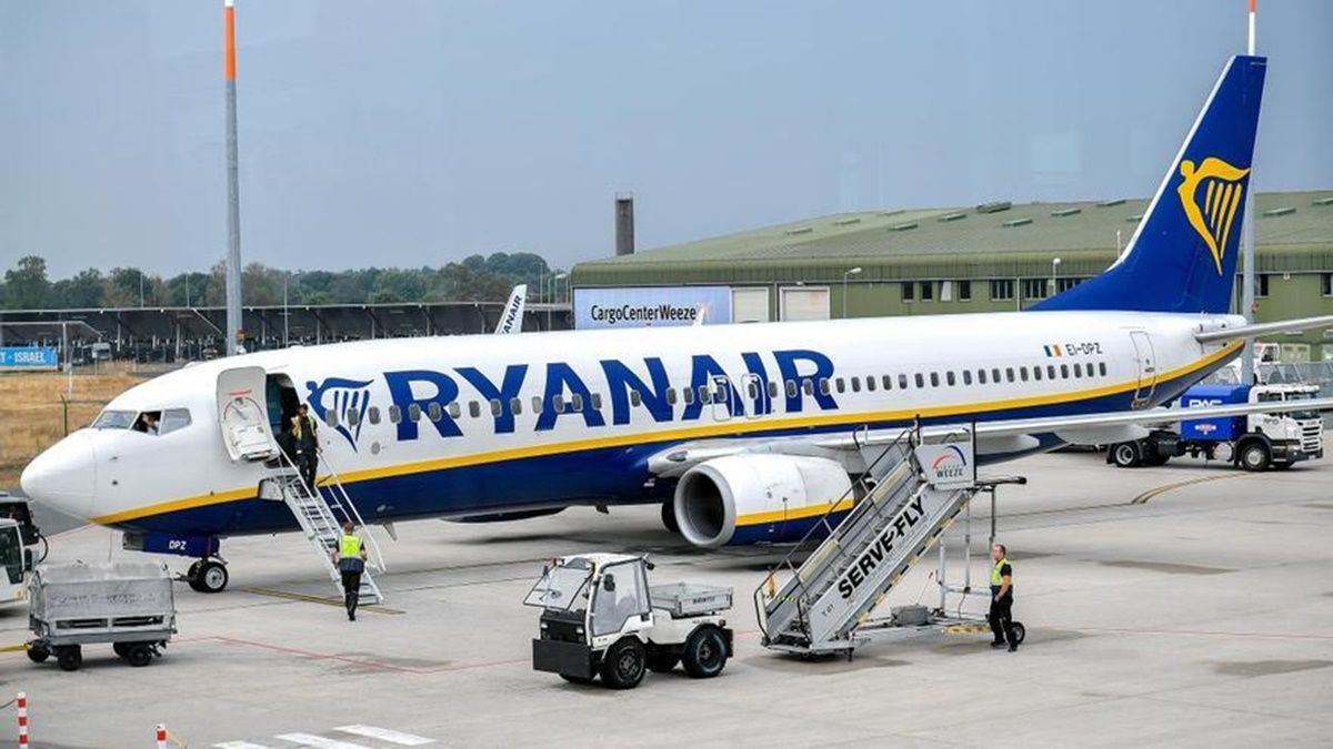 Un avión de Ryanair Un avión de Ryanair