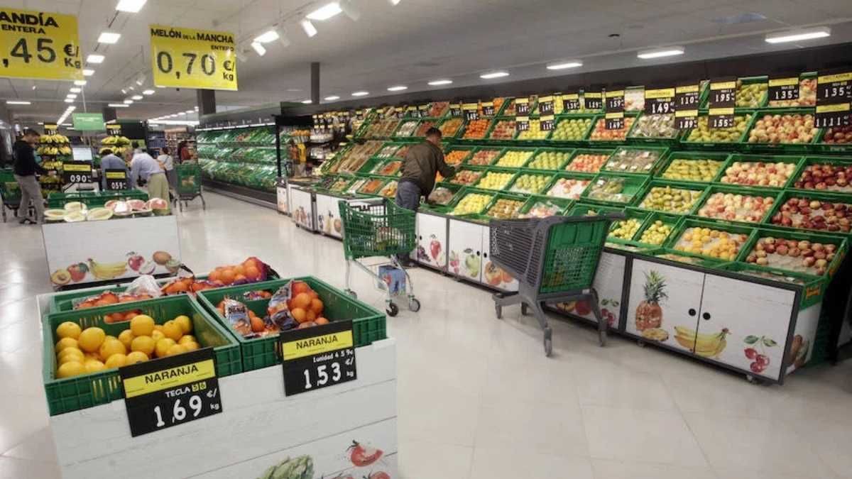Sección de frutería de Mercadona Sección de frutería de Mercadona
