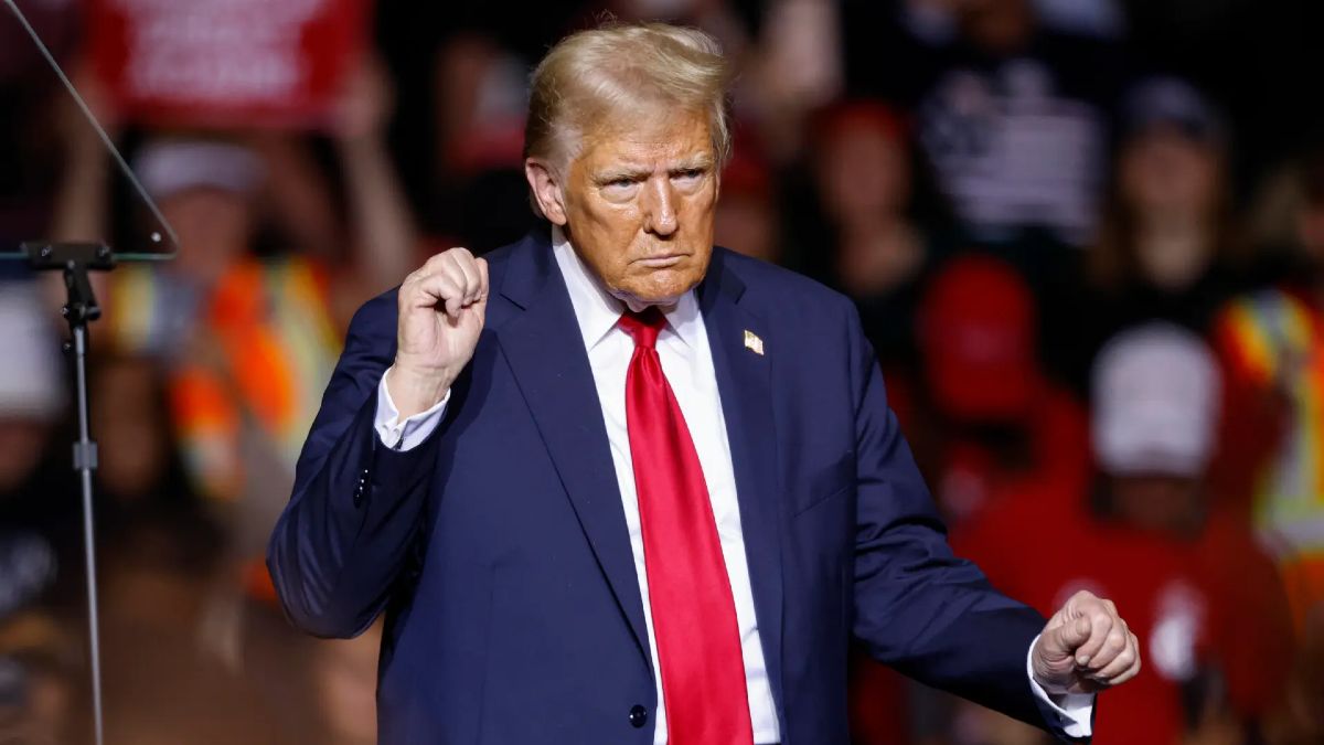 El presidente de Estados Unidos, Donald Trump Donald Trump bailando y celebrando