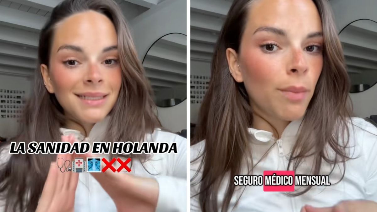 Captura del vídeo de TikTok de la joven española