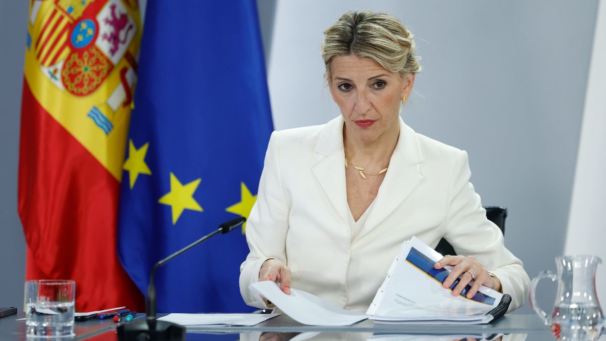 Yolanda Díaz, tras un Consejo de Ministros 