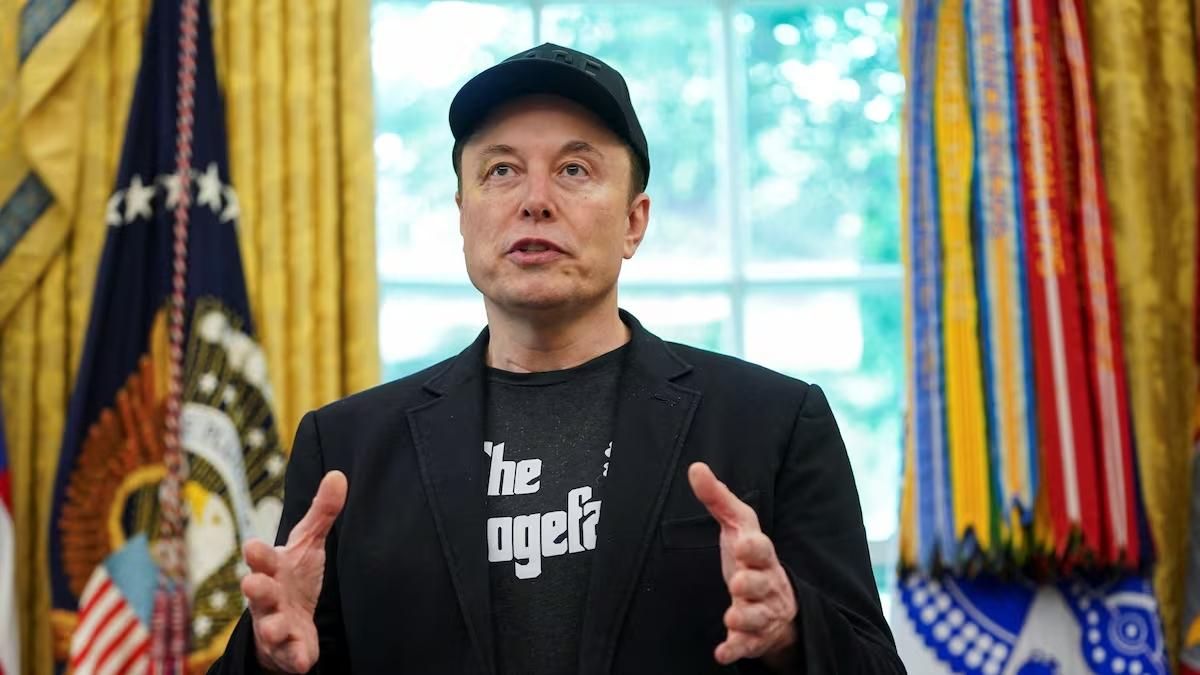 Elon Musk en el despacho oval