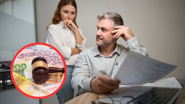 Padre e hija enfadados