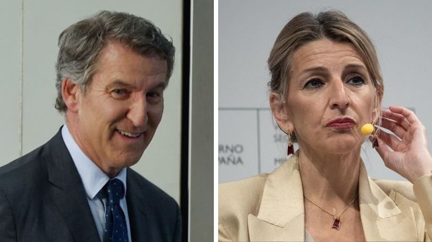 Alberto Núñez Feijóo y Yolanda Díaz