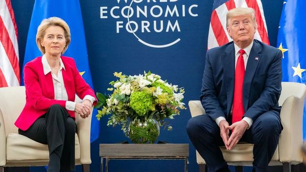 Ursula von der Leyen y Donald Trump