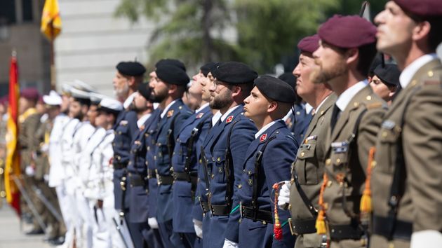 Militares en formación