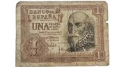 Billete de 1 peseta de 1953