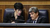 Elma Sáiz, ministra de Seguridad Social, y José Luis Escrivá