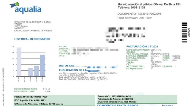 Abre su factura de agua y descubre que debe 41.000 euros: “me reí un poco porque era indignante"
