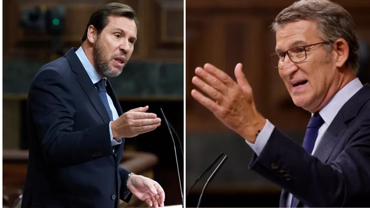Óscar Puente atija a Feijóo por lo que ha dicho del SMI y lo llama  “caradura”
