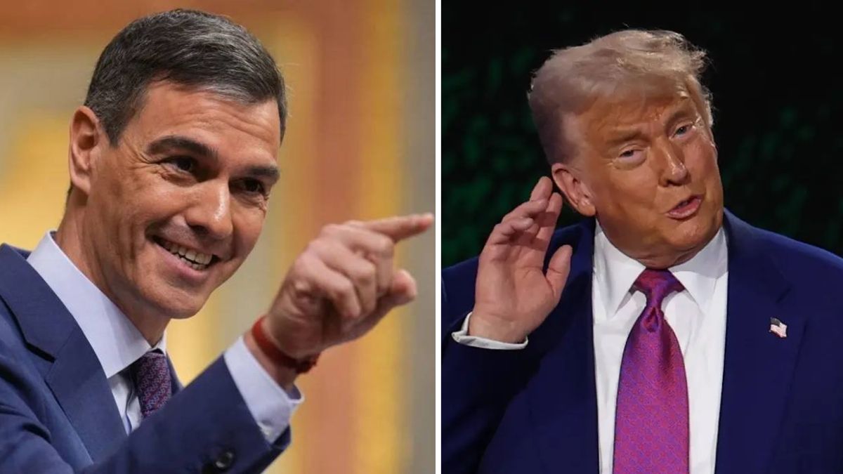 Pedro Sánchez y Donald Trump