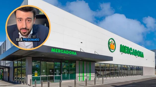 Una tienda de Mercadona con despligue del abogado Miguel Benito