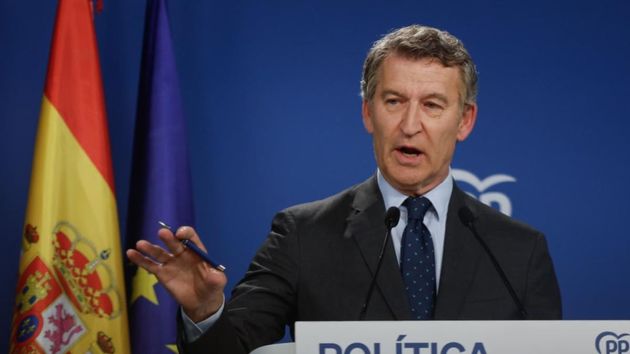 El presidente del Partido Popular Alberto Núñez Feijóo