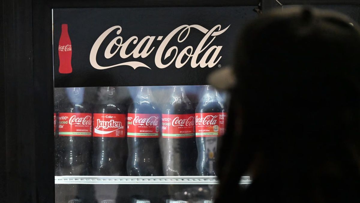 Una cámara frigorífica de refrescos