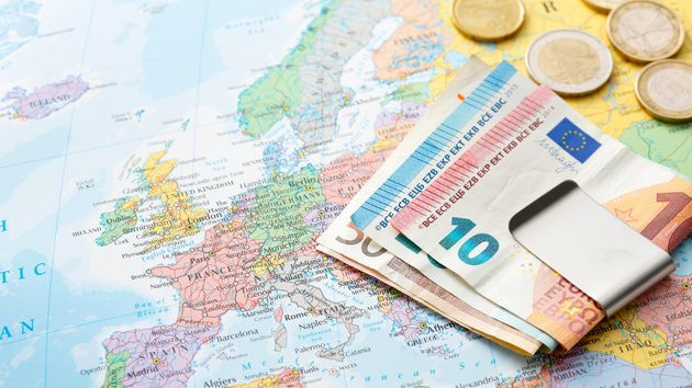 mapa españa dinero euros