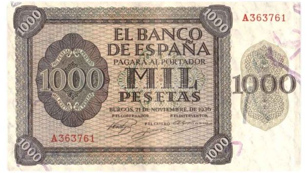 Si tienes este billete de 1.000 pesetas tienes un tesoro: así es el billete por el que te pueden pagar hasta 5.000 euros