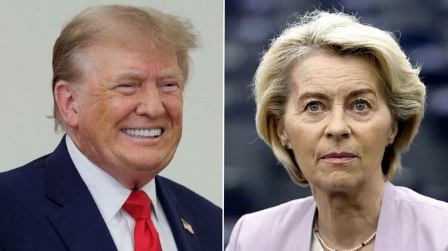 Donald Trump y Ursula von der Leyen