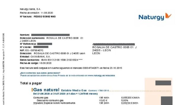La OCU avisa de que Naturgy está enviando recibos atrasados de 2023 y 2024 aunque la ley los considera prescritos