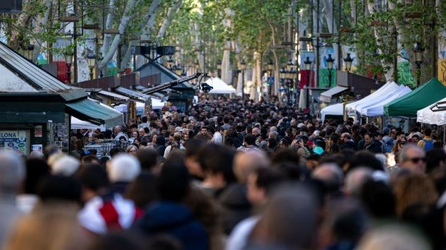 Un día festivo en Barcelona