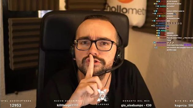 El Xokas, en uno de sus directos en Twitch