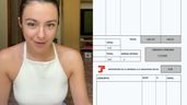 Desirée, 20 años y camarera junto a una nómina