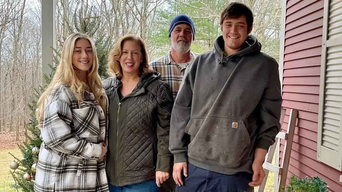 Lori Meo con su familia