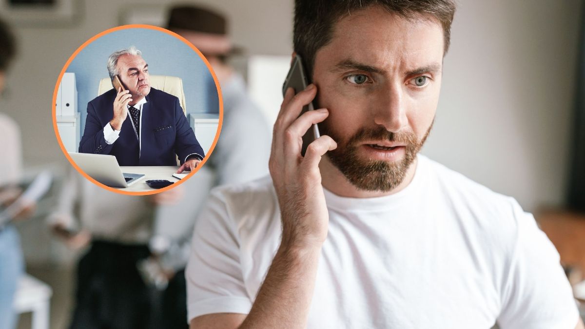 Se desahoga con Recursos humanos contando sus frustraciones en el trabajo y acaba despedido tras llegarle todo a su jefe: es improcedente y deben pagarle 10.000 euros Un trabajando hablando por teléfono con RRHH