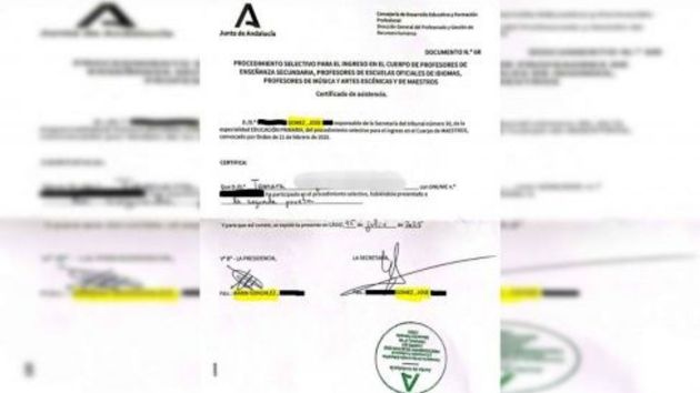 Tamara, opositora a docente en Andalucía, indignada por la falta de coherencia del tribunal: "Pedí un justificante de asistencia a mi tribunal y tenía 6 errores"