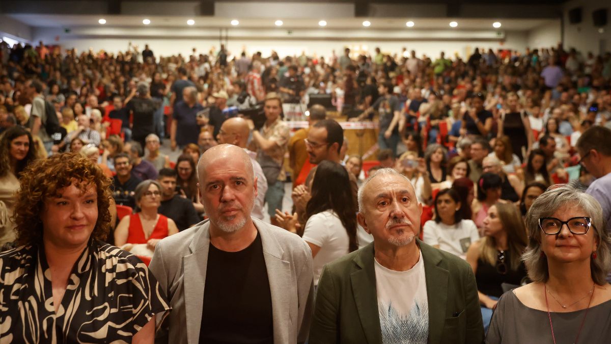 Unai Sordo y Pepe Álvarez en la asamblea de delegados